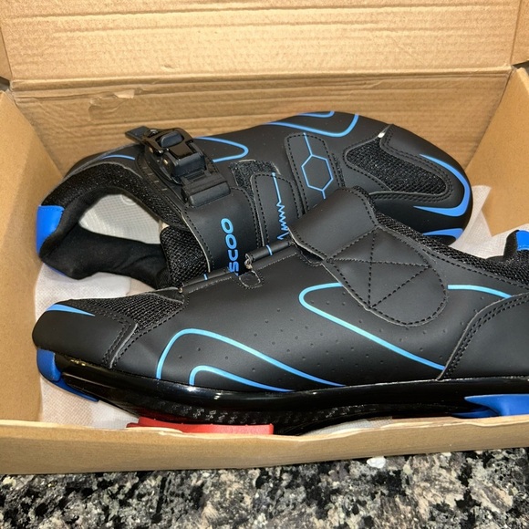 KESCOO Mens Womens Cycling Shoes Compatible with Peloton Bike Shoes Delta Cleats - Picture 11 of 14